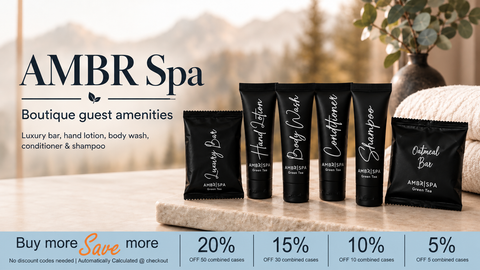 Hotel Toiletries Canada AMBR - Branded Amenities by Custom Amenities Inc.