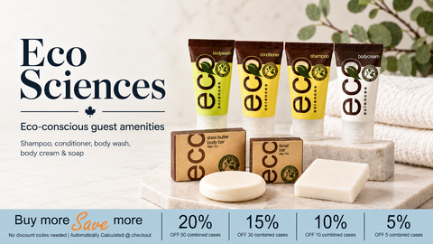 Hotel Supplies Canada ECO Sciences - Branded Amenities by Custom Amenities Inc.