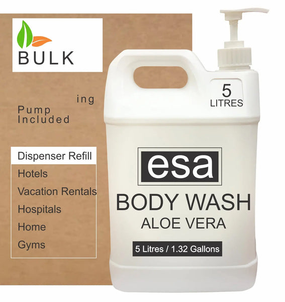 Bulk Soap Body Wash ESA gallon litres 1 per case Hotel Supplies Canada by Custom Amenities Inc