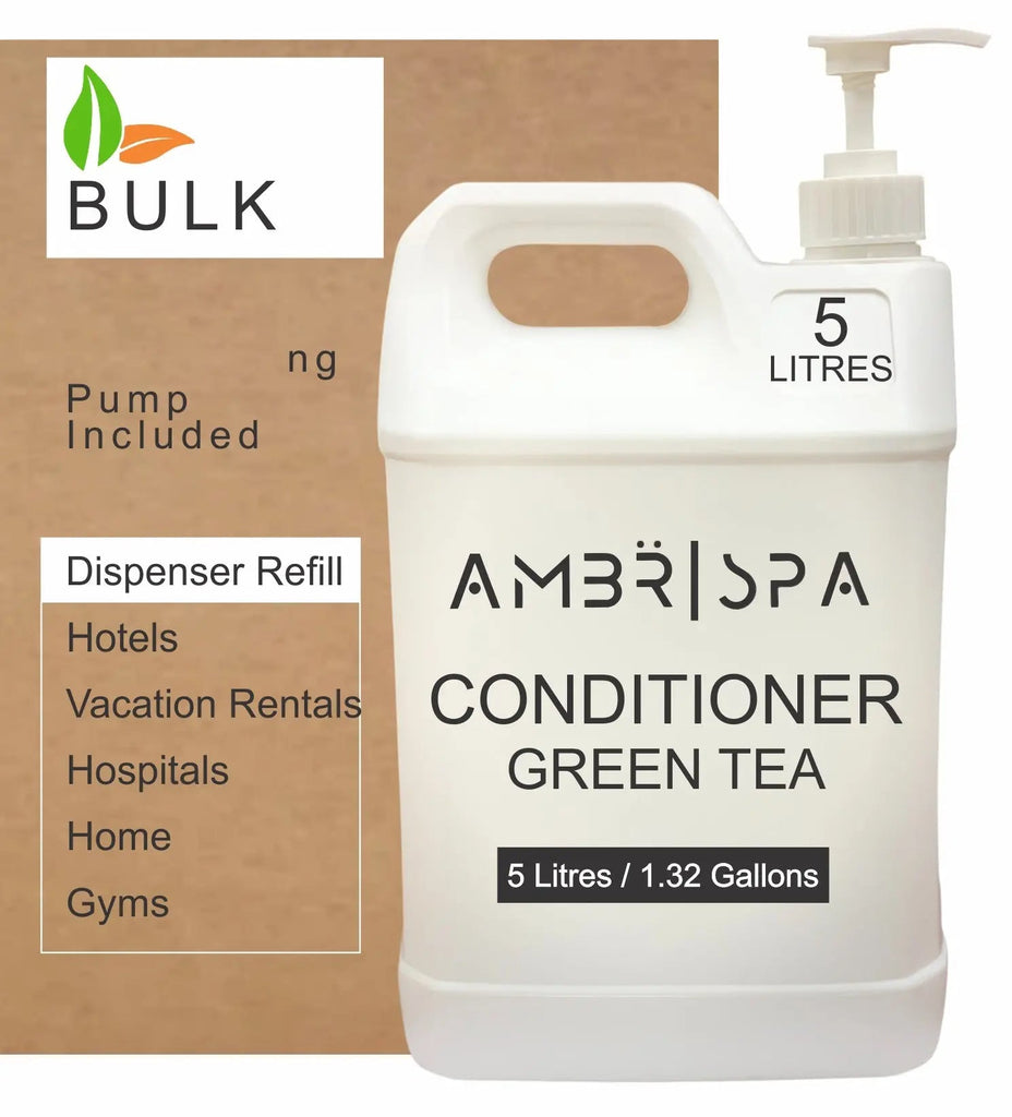 Bulk Hotel Conditioner 5L AMBR Spa 1 per case - Branded Amenities by Custom Amenities Inc.